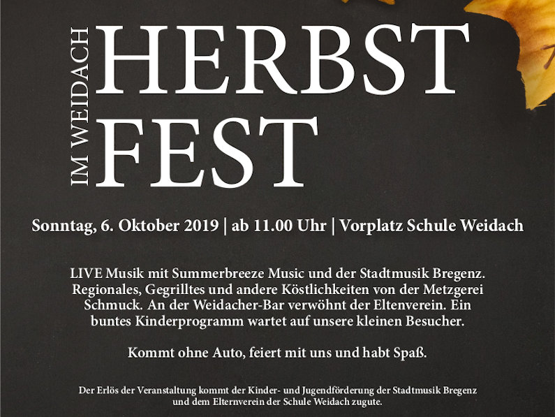 Herbstfest im Weidach 2019
