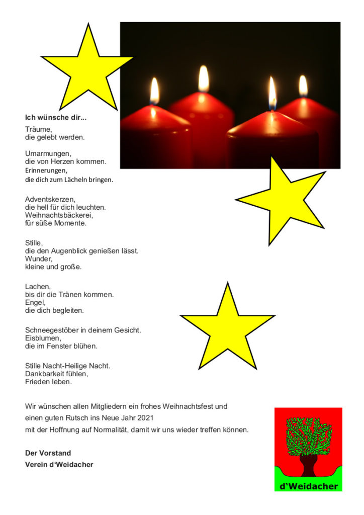 Weihnachtswunsch 2020 Weihnachtswunsch 2020
