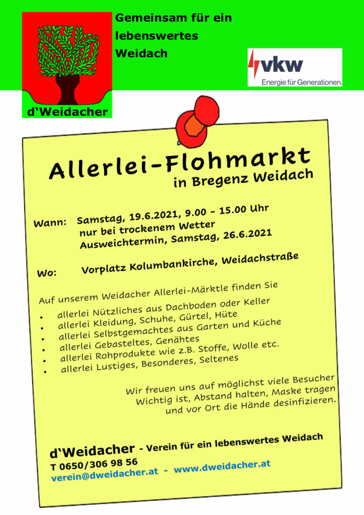 Weidacher Allerlei-Flohmarkt Weidacher Allerlei-Flohmarkt