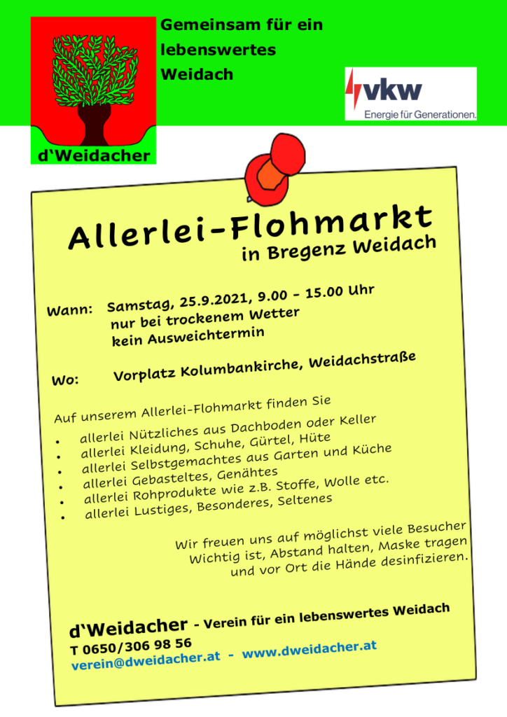 Allerlei Flohmarkt Herbst 2021 Allerlei Flohmarkt Herbst 2021
