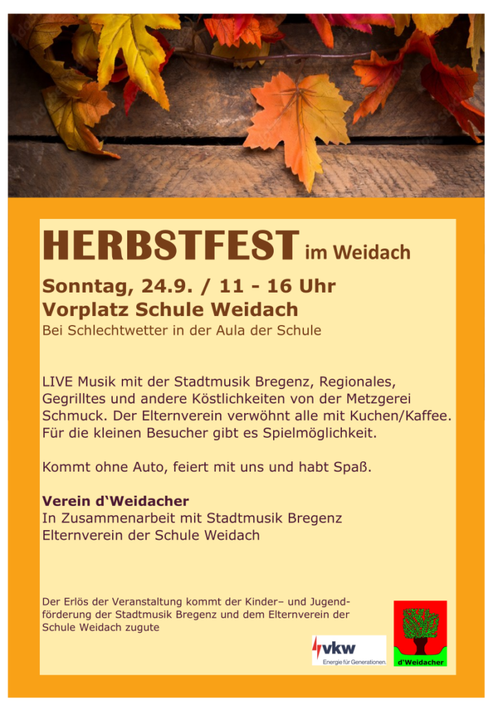 Herbstfest im Weidach 2023 Herbstfest im Weidach 2023