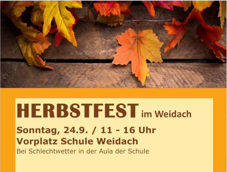 Herbstfest im Weidach 2023